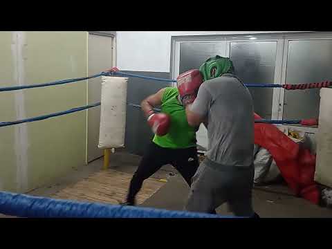 sparring David Godoy y Emanuel Godoy 2do raund