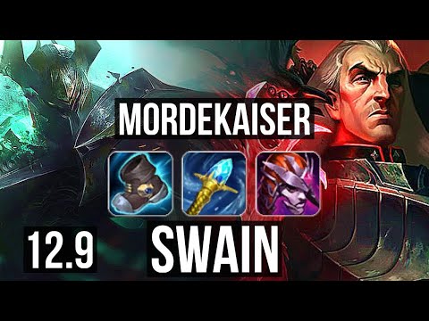 MORDEKAISER vs SWAIN (TOP) | Rank 5 Morde, 7/1/6, Godlike | JP Grandmaster | 12.9