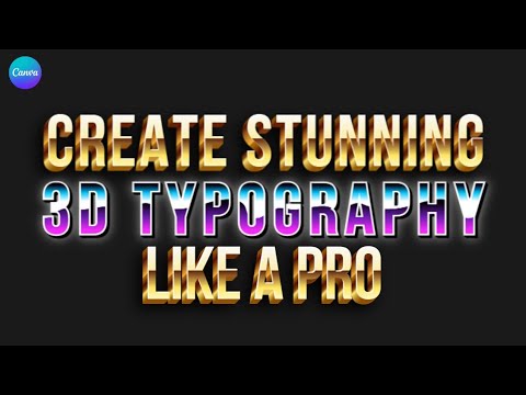 How to Create Funky Pattern Typography in Canva Each Letter a Different Design