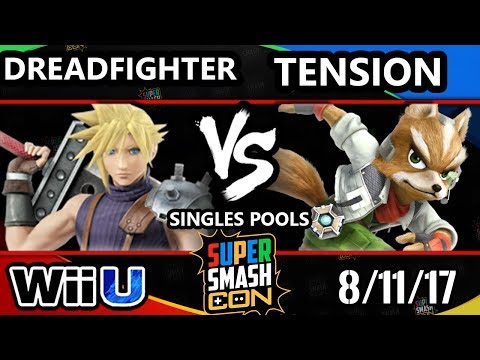 Smash Con 2017 Smash 4 - Dreadfighter (Cloud) Vs. Tension (Fox) Wii U Pools