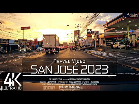 [4K 60fps]🇨🇷 FILME DE RELAXAMENTO DE ¾ HORA: 🚗 «Dirigindo em San José (Costa Rica)» Ultra HD 📺 TV UHD 2160p