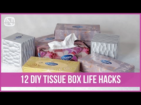 12 tissue box life hacks - How to reuse empty tissue...