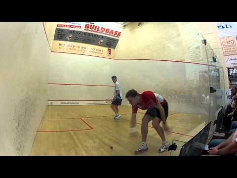 Nick Matthew Playing Chris Simpson In A Premier Squash League Match
