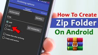 Create Zip File In android Phone | Mobile Men zip folder kaise banaye