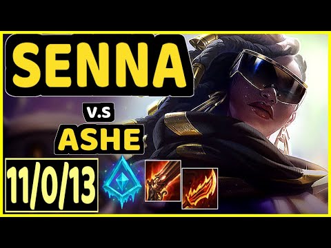 SENNA vs ASHE - 11/0/13 KDA BOTTOM SUPPORT GAMEPLAY - EUW Ranked MASTER