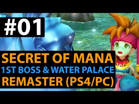 Secret Of Mana Remake PS4 - Gameplay Walkthrough - Water Palace - Part 1