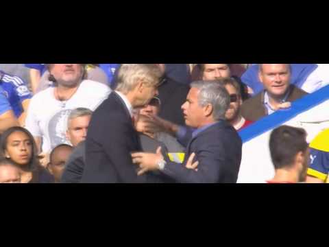Arsene Wenger vs José Mourinho FIGHT - Chelsea vs Arsenal 1-0 Premier League 05/10/2014 HD