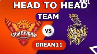 KKR vs SRH best head to head team of dream 11 by dream champs || IPL 2020 ||Todays match team