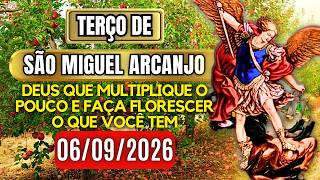 Terço Poderoso de São Miguel DOMINGO 06/09/2026 PROTEÇÃO NO COMBATE - Vamos Rezar o Terço