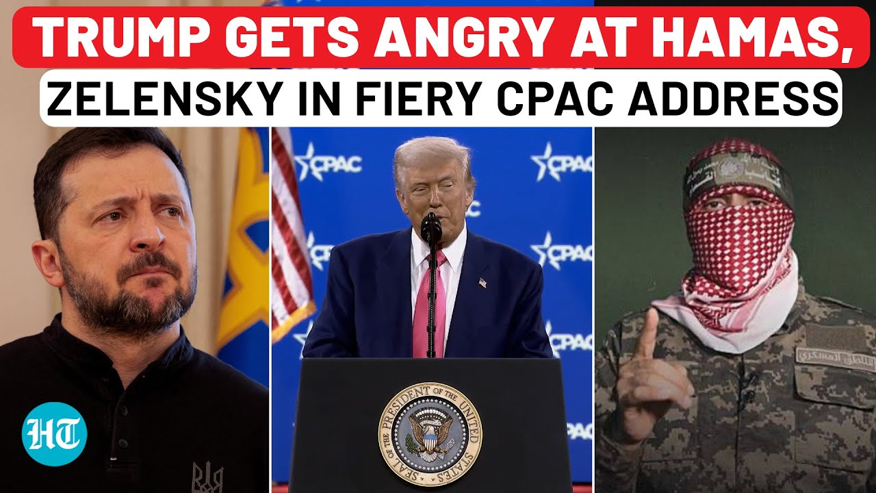 Trump’s Message To Hamas, Warning To Zelensky & ‘Liberal Left’ At CPAC 2025 | Full Speech | US News