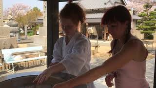 Visiting temples on Shikoku