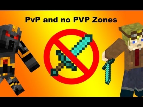 PvP and non PVP zones in Vanilla Minecraft