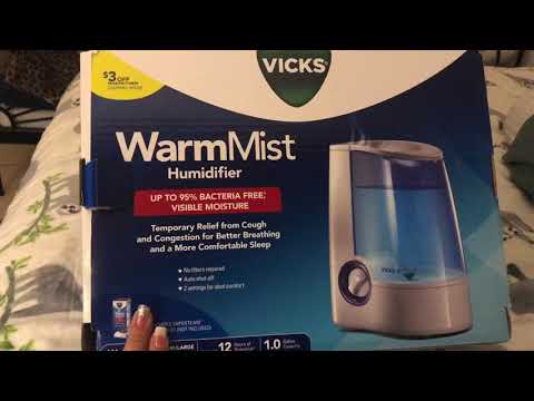 VICKS- WarmMist Humidifier , Unboxing