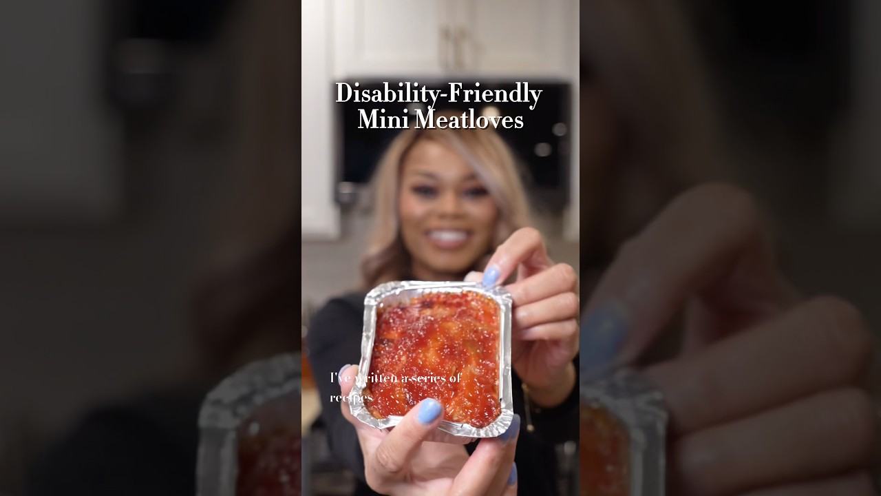 Disability friendly Mini Meatloaves #meatloaf #recipe in description box