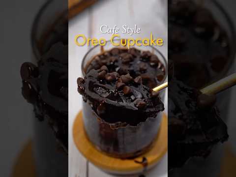 Cafe Style Oreo Cupcake in a Glass | #oreocake #cupcake #shorts #viral #recipe