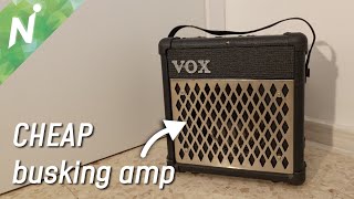 Video thumbnail for Vox mini5 rhythm guitar amplifier review - great for busking! by Nish to the Point