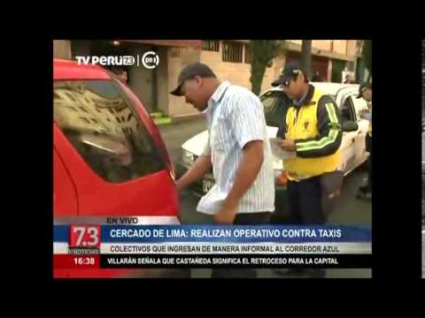 GTU Lima realizó operativo contra taxis informales en Corredor Azul