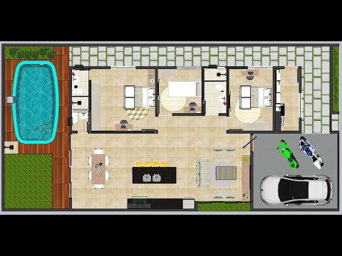 Projeto Casa 3 quartos 2 vagas piscina!