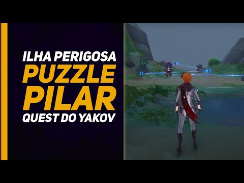 Genshin Impact: Arquipélago - Puzzle Pilares Elementais na Ilha Perigosa - Quest do Yakov