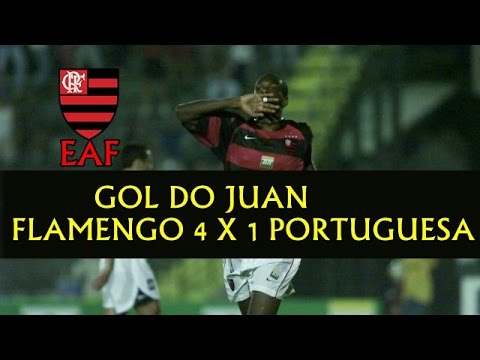 GOL DO JUAN FLAMENGO 4 X 1 PORTUGUESA RJ TAÇA RIO