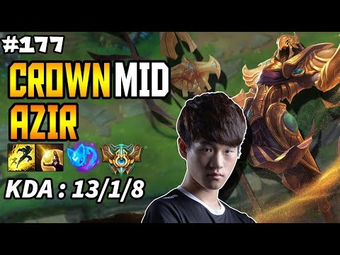 SSG Crown Azir VS Syndra MID - Korea Challenger Season 8