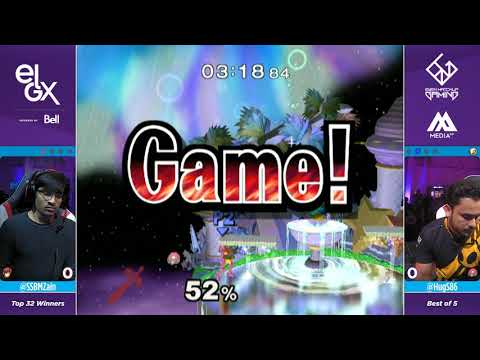 HugS vs Zain - EGLX 2018 - Melee Winners Top 24