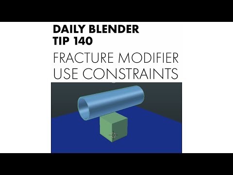 Daily Blender Tip 140 - Fracture Modifier: Use Constraints