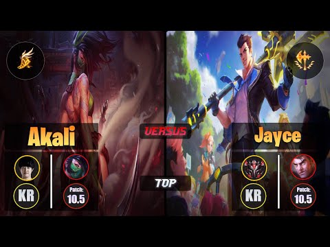 Khan AKALI (Top) [Fleet Footwork] VS JAYCE - Grandmaster KR Patch 10.5