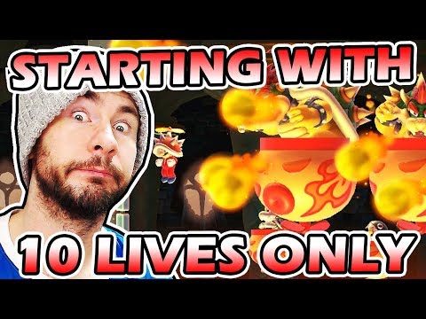 Starting With 10 LIVES ONLY Challenge // Super Mario Maker EXPERT No Skip