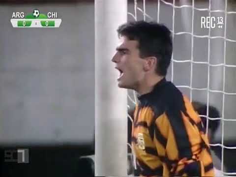 Eliminatorias Mundial 1998: Argentina 1-1 Chile (15/12/1996). Narración y comentarios en español.