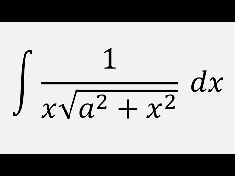 Integral of 1/(x sqrt(a^2 + x^2)) dx