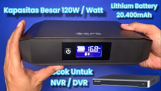 Mini DC UPS 🔥 SPS DCK-120 Lithium Battery 20.400mAh 🔥 Cocok untuk NVR / DVR CCTV Router Modem