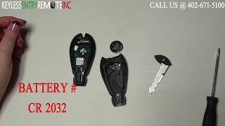 How To Replace A 2011 - 2013 Dodge Durango Key Fob Battery FCC ID IYZ-C01C