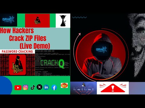 How Hackers Crack ZIP Passwords in Minutes | Live Demo with fcrackzip, John the Ripper & Hashcat