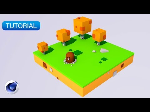 C4D TUTORIAL Low Poly Apartment Beginner