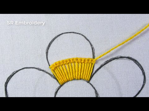 Amazing Hand Embroidery Flower Design Needle Work Embroidery Flower Sewing Technique For Tutorial