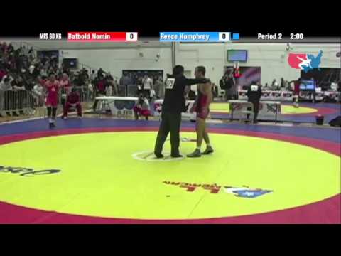 60 KG Consolation SF - Batbold Nomin MGL vs Reece Humphrey TMWC