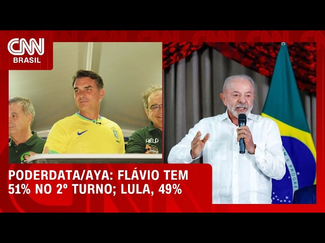 Flávio Bolsonaro tem 51% dos votos válidos no 2º turno; Lula, 49%, aponta pesquisa | LIVE CNN