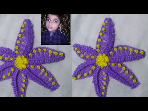 Super amazing embroidery tarek beautiful flower making it