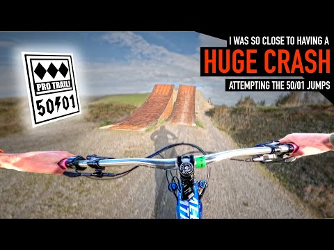 I ALMOST CRASHED BADLY ATTEMPTING INSANE DOWNHILL JUMPS AT REVOLUTION BIKEPARK...