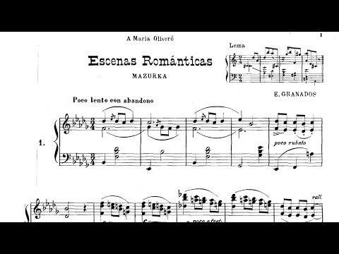Enrique Granados: Escenas románticas (1904)