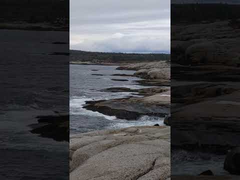 Waves at Peggy's Cove. #novascotia #peggyscove #canada