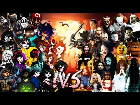 IT SAW CHUCKY JASON & FREDDY VS. JEFF SLENDER HEROBRINE SONIC.EXE RAP | (Especial Halloween 2023)