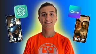 I created 100 videos in 10 minutes with ChatGPT and Canva (100% FREE and AUTOMATED)