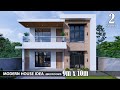 Modern House Design idea |  9m x 10m 2Storey(4Bedrooms)