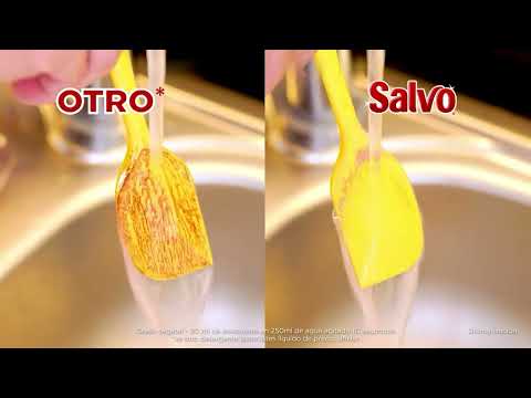 thumbnail video image 2 of Jabón Líquido para Trastes Salvo Power Clean Remueve Grasa, Rinde hasta 50% Más*, 1.2L, 2 of 6