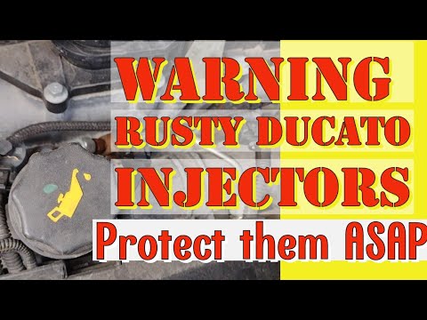 WARNING rusty Fiat Ducato injectors, protect them ASAP