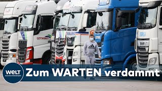 [學長] 這幾天英國被歐陸封鎖,眾多歐陸卡車司機滯留在英國的慘狀