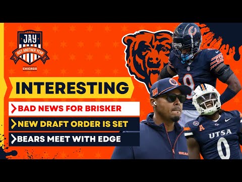 BAD NEWS for Bears Jaquan Brisker + Bears Draft Order is SET & Bears Meet With Linebacker