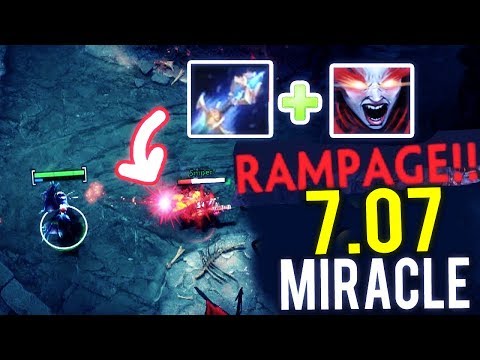 Miracle- Dota 2 [QoP] New Carry Build Rampage 7.07 PRO Gameplay!